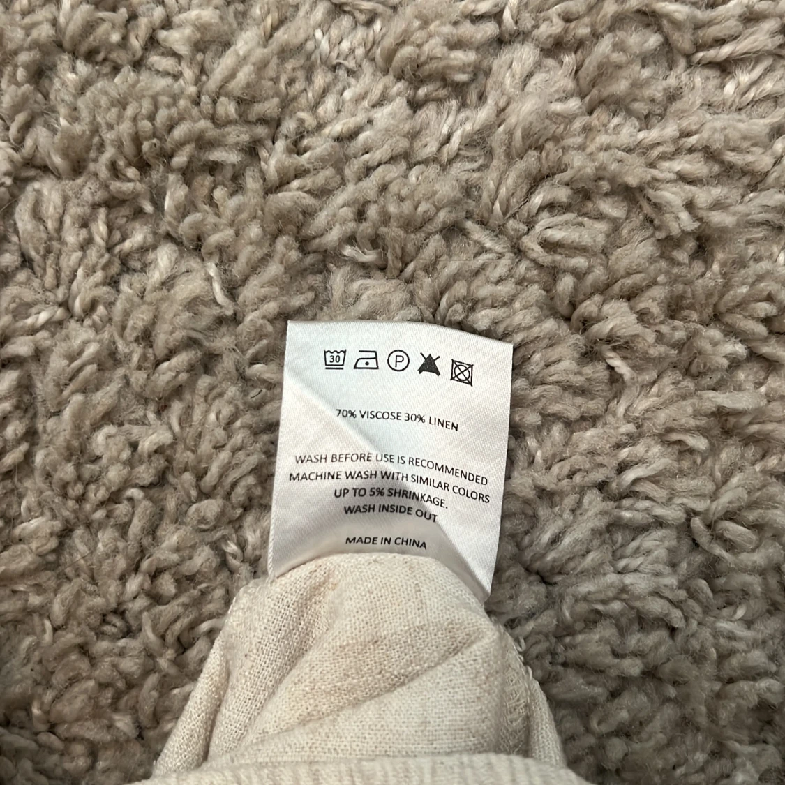 Beige linnebyxor från Grunt med snörning - 4