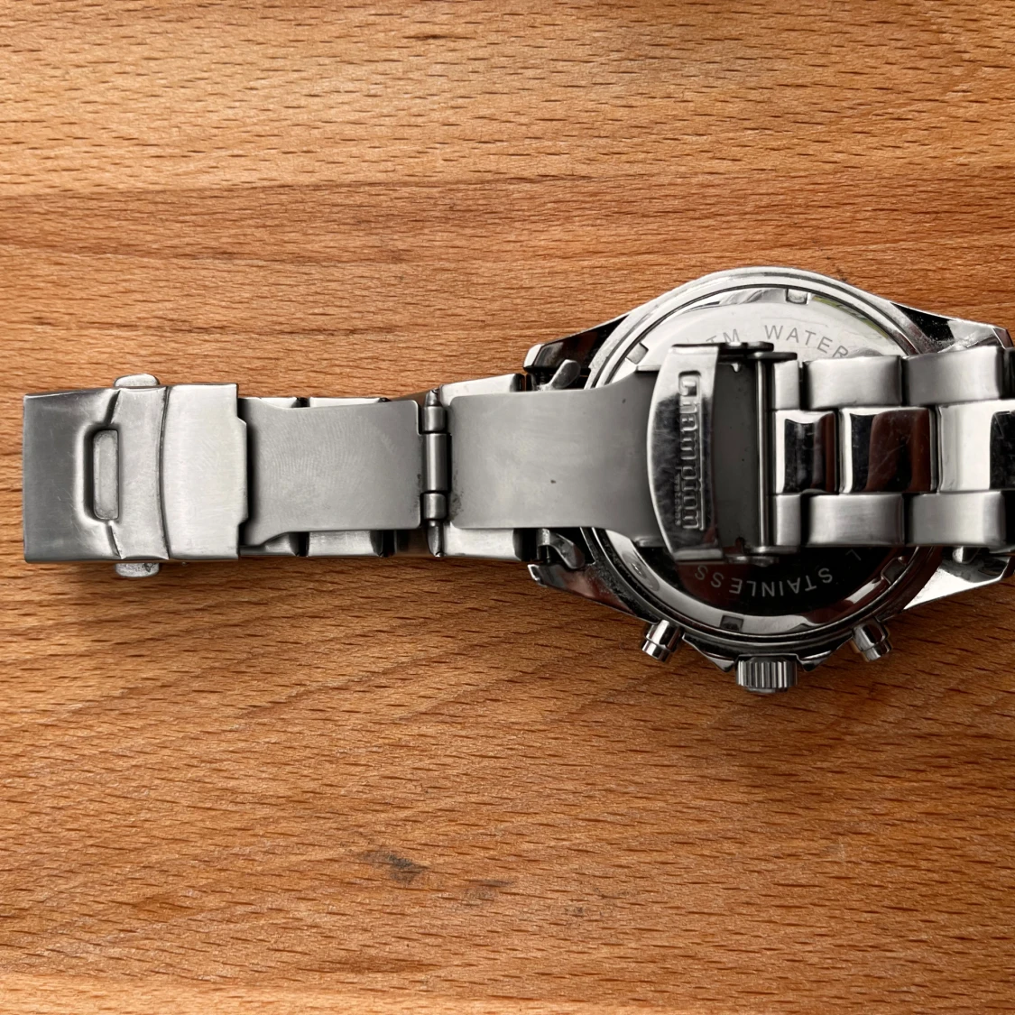 Orange och silver Chronotech herrklocka från champion  - 1