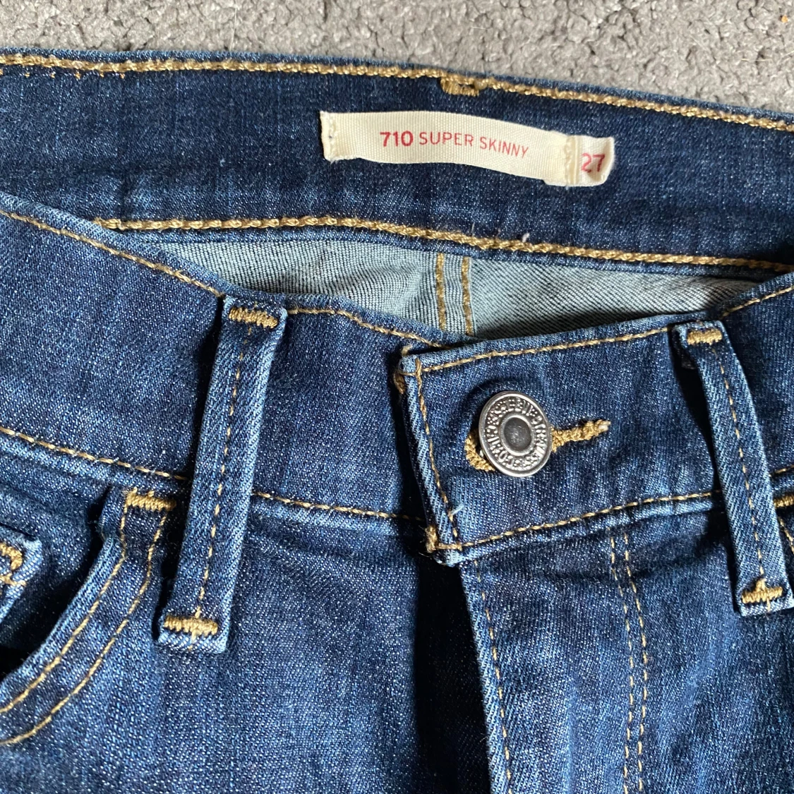 Levi's 710 Super Skinny jeans blå - 2