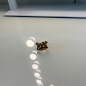 Guldig ring med nitar från Edblad - Ring från Edblad! Den är i storleken 16 och har lite repor i bak. 
