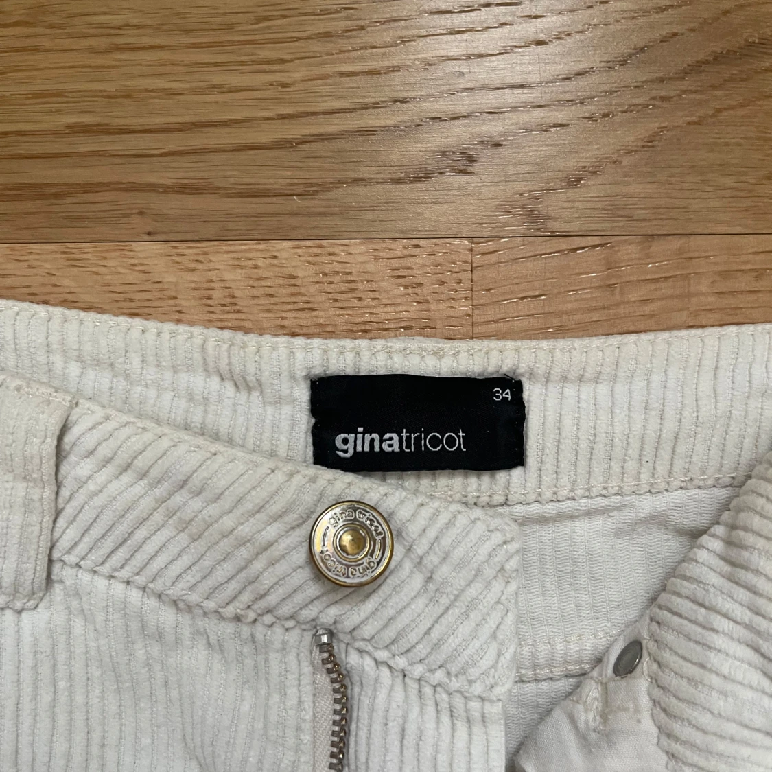 Beiga manchesterbyxor - 1