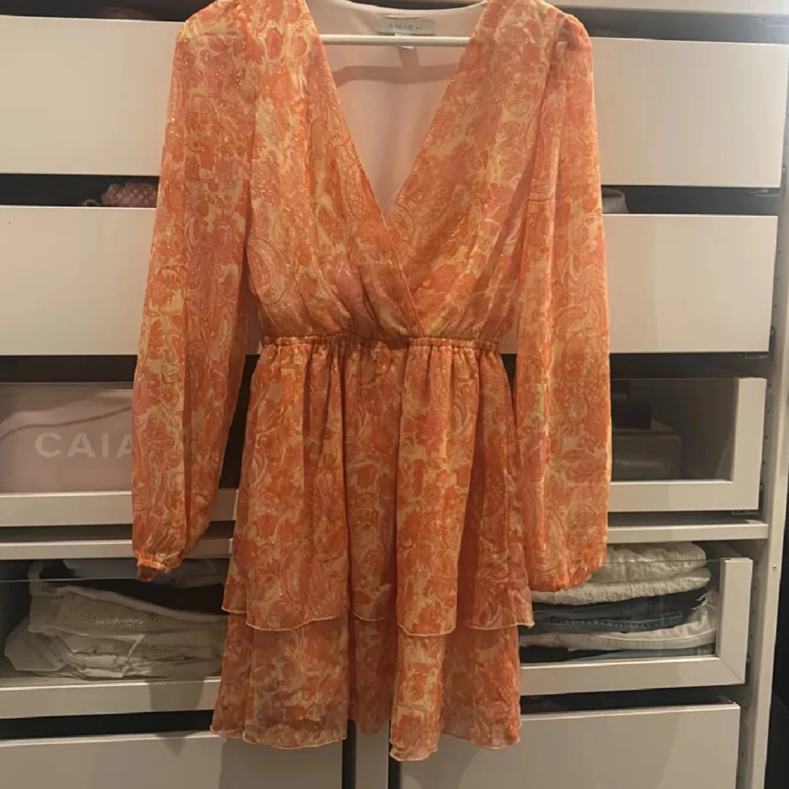 Orange klänning  - 1