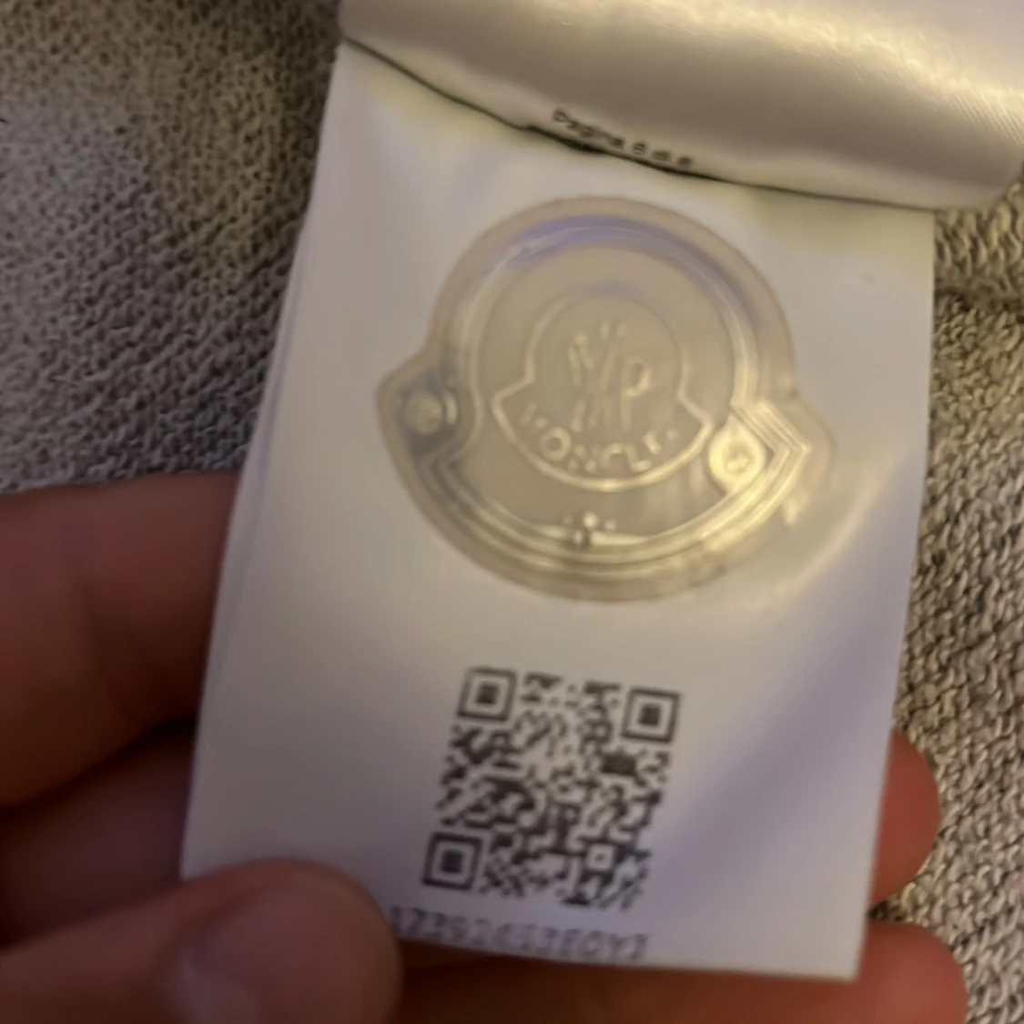 Grå Moncler hoodie med dragkedja - 2