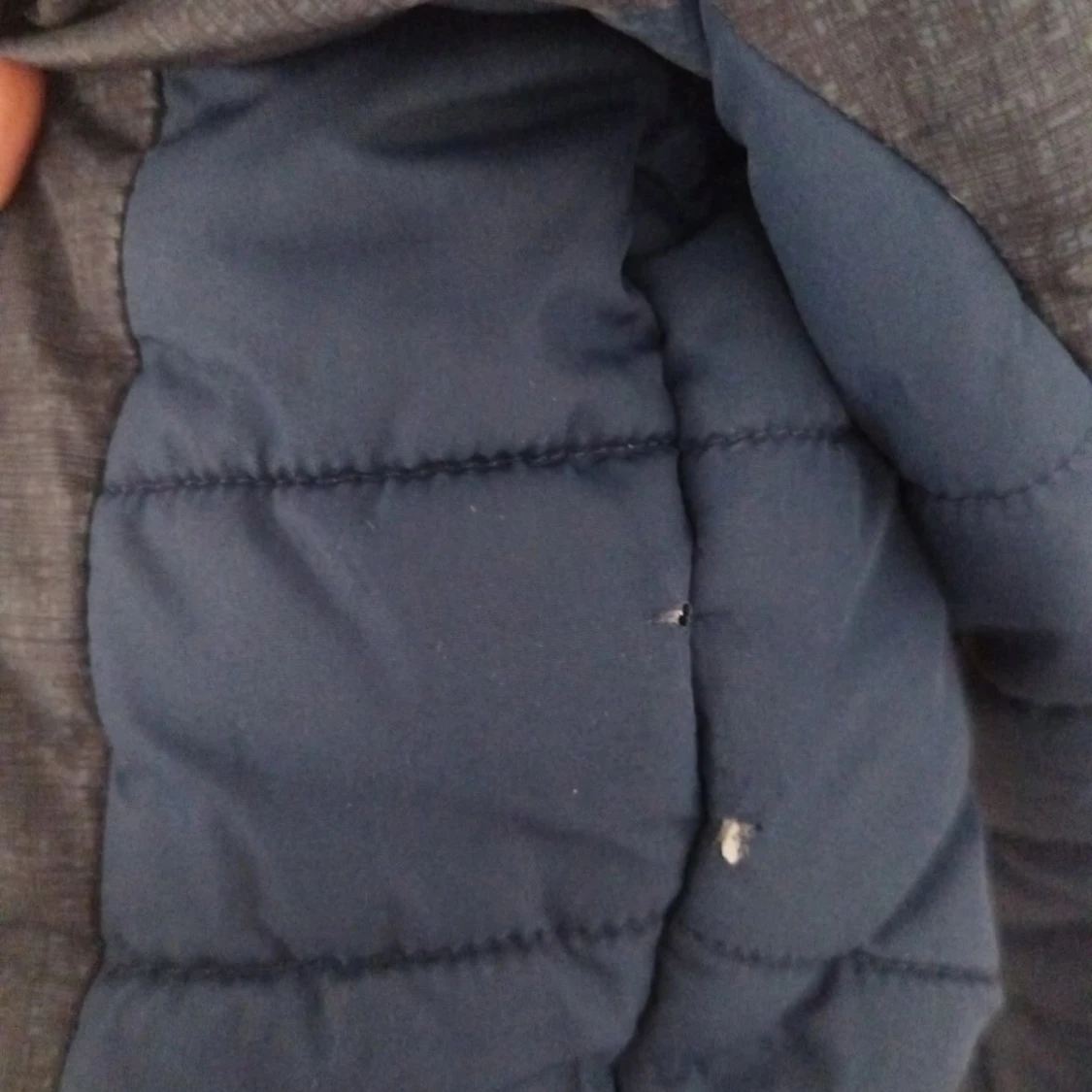 Mörkblå dunjacka för barn - 4