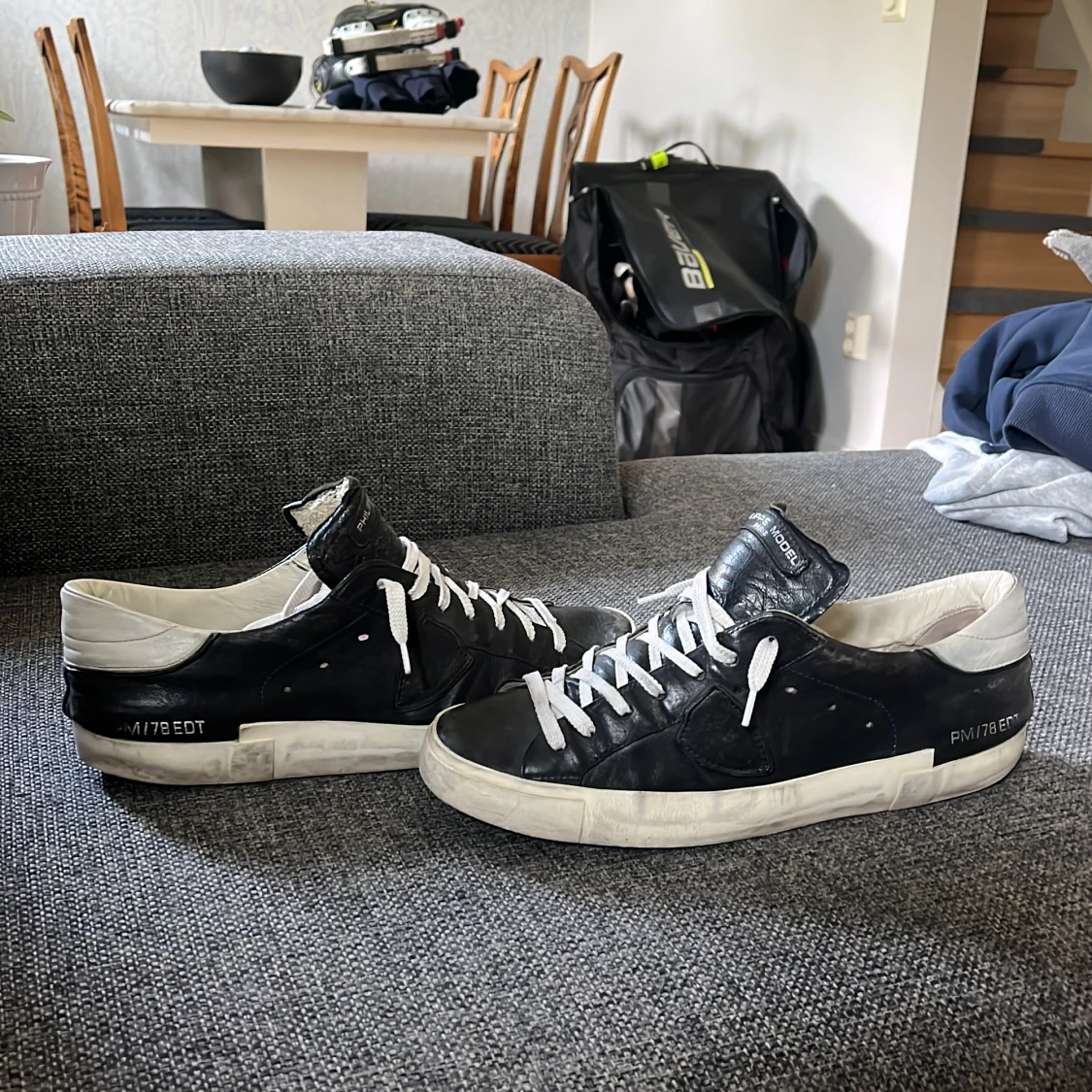 Philippe Model svarta sneakers i skinn - 2