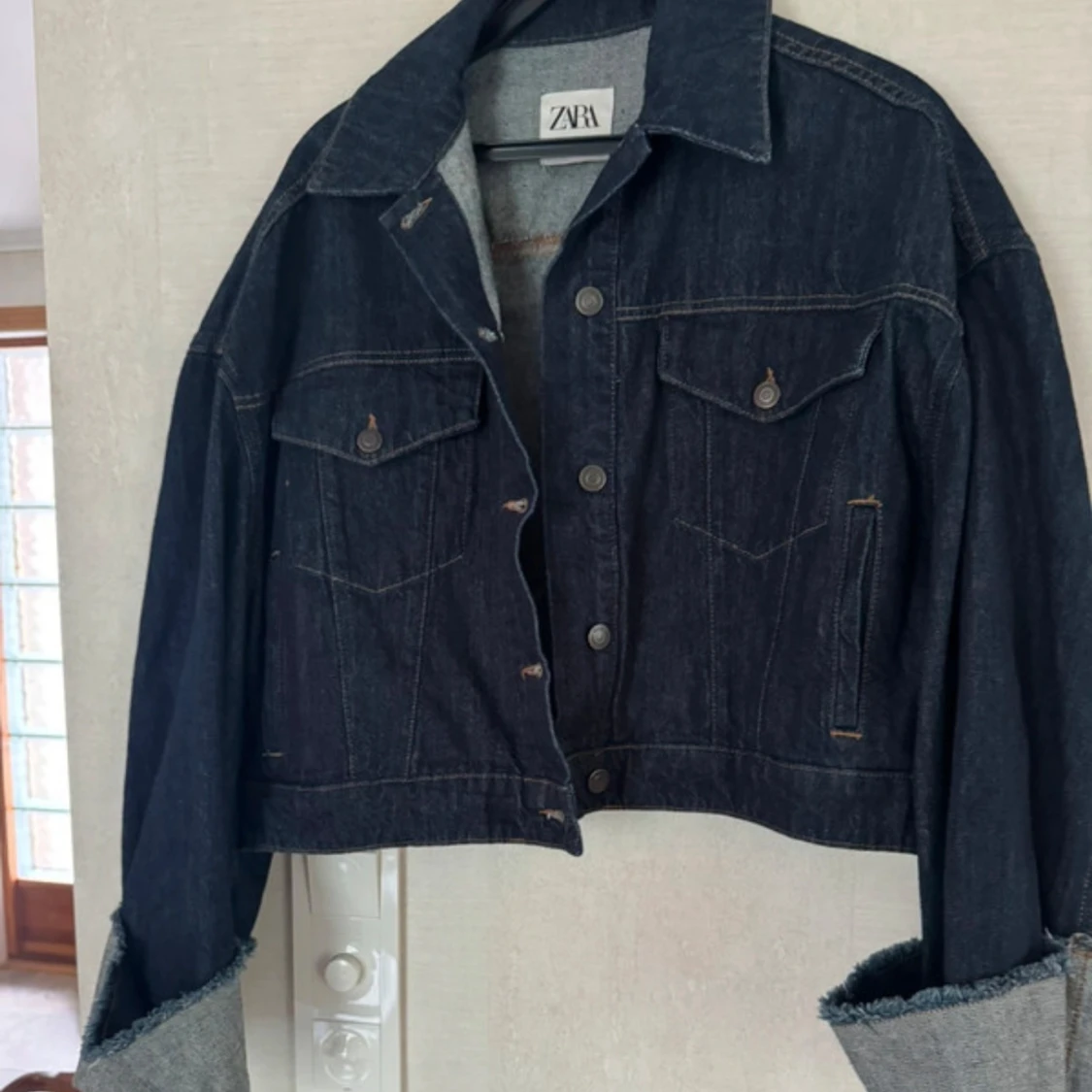 Oversized jeansjacka från Zara - 1