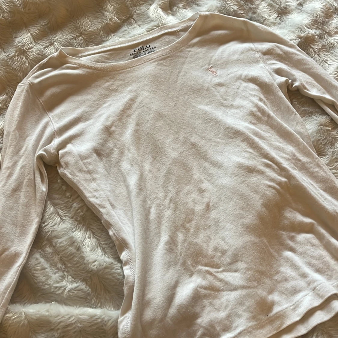 Vit långärmad Ralph Lauren - 2