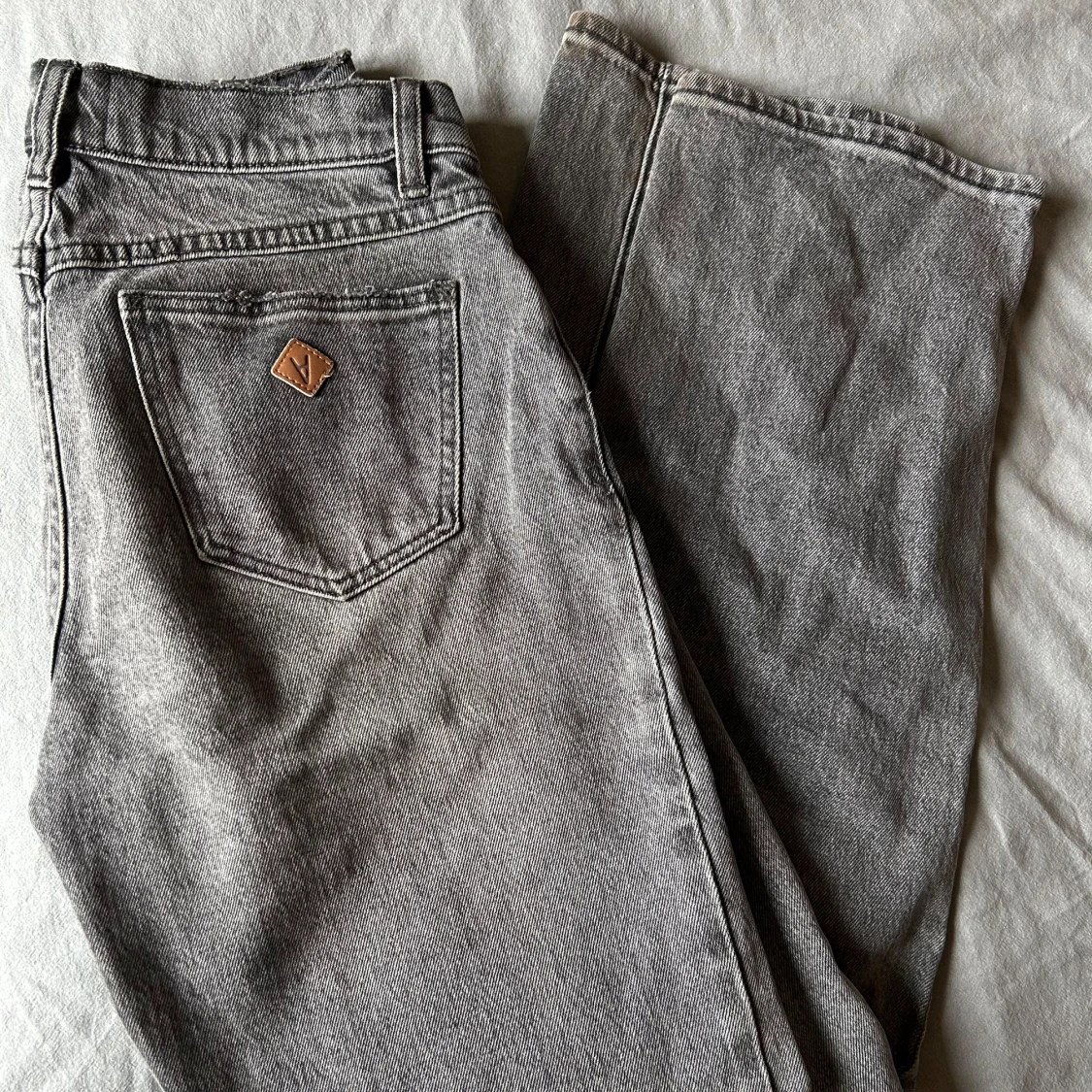 Grå Abrand jeans A '99 Low Straight