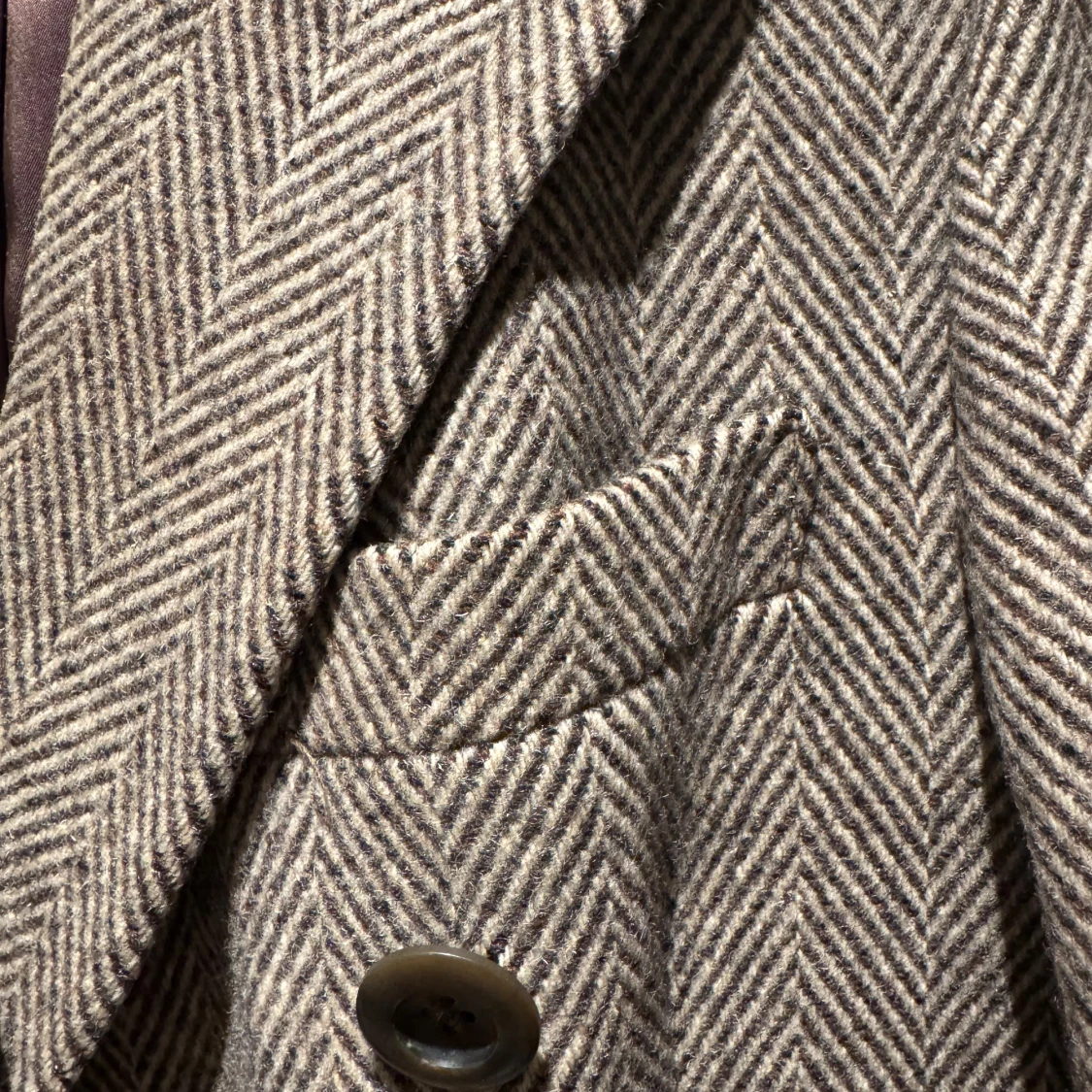 Beige och brun rutig kappa från Sartoria Partenopea - 1