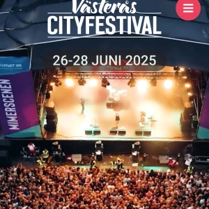 Cityfestivalen 2025 - 4 st fredag och 3 st lördag. Skickas via sms/mail eller möts upp i stan.