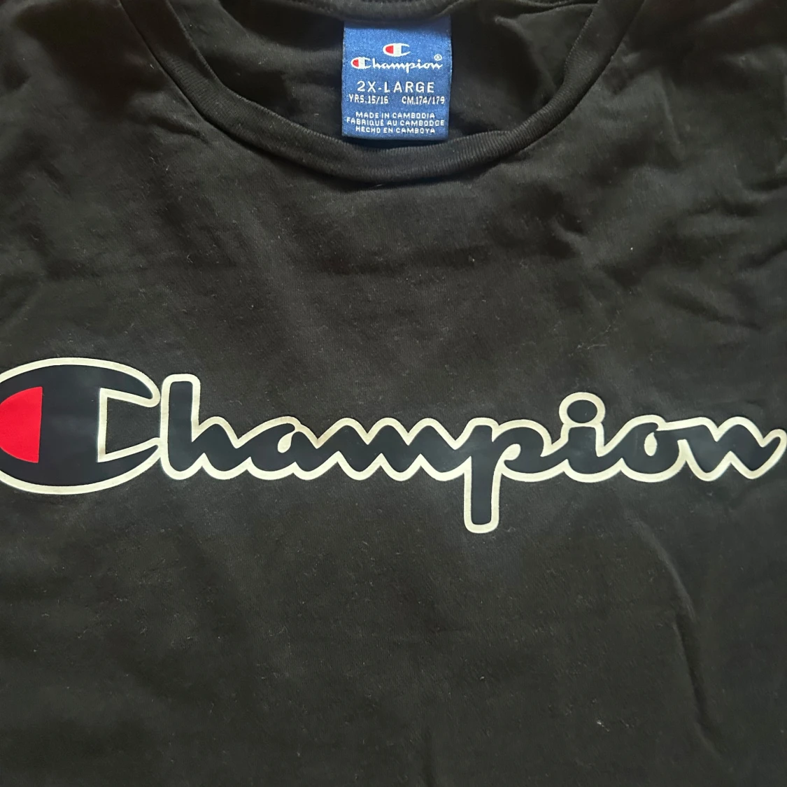 Svart t-shirt från Champion
