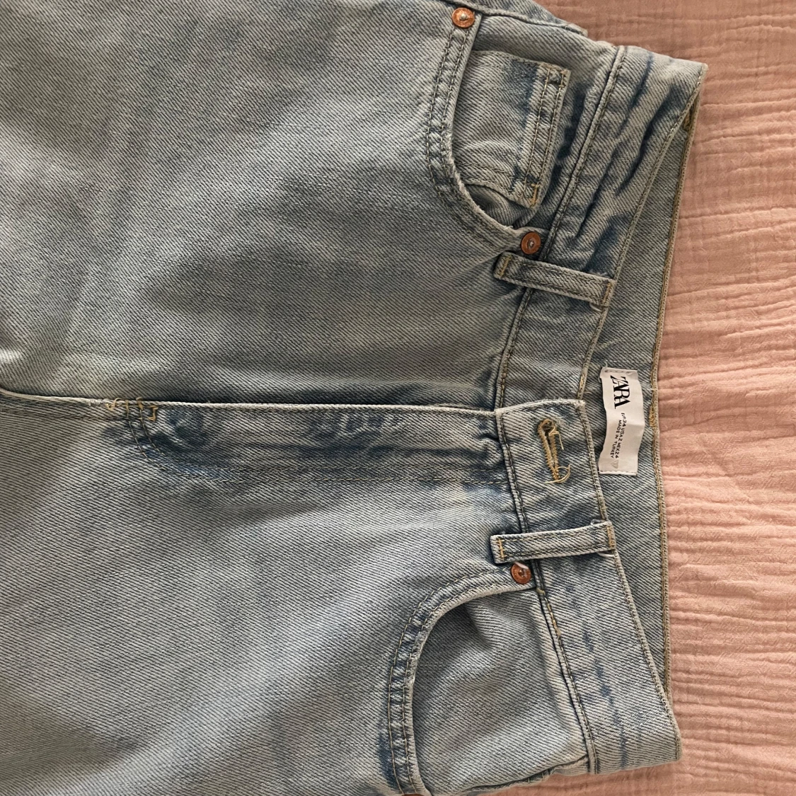 Ljusblå jeansbyxor från Zara - 2