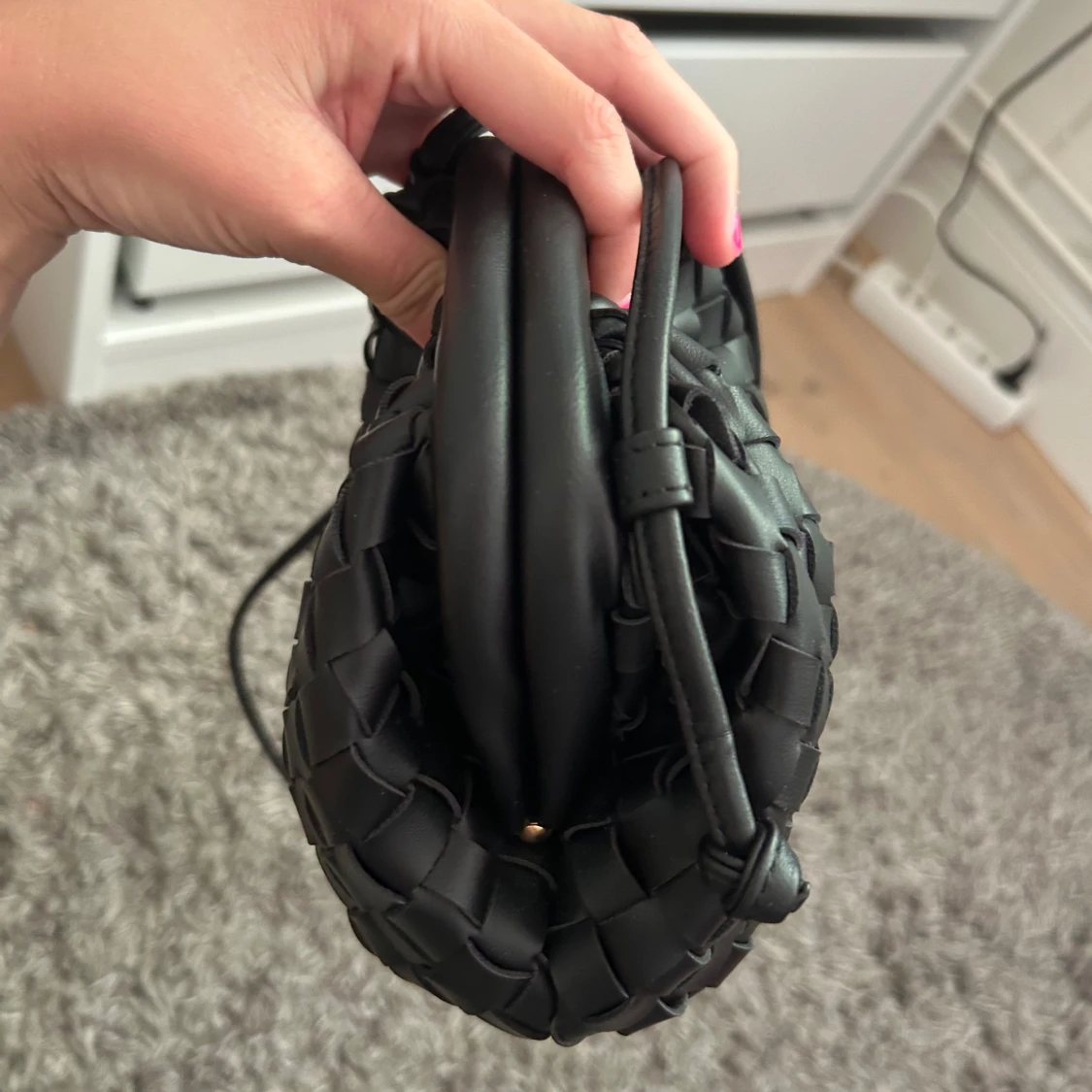 Flätad clutch väska - 2