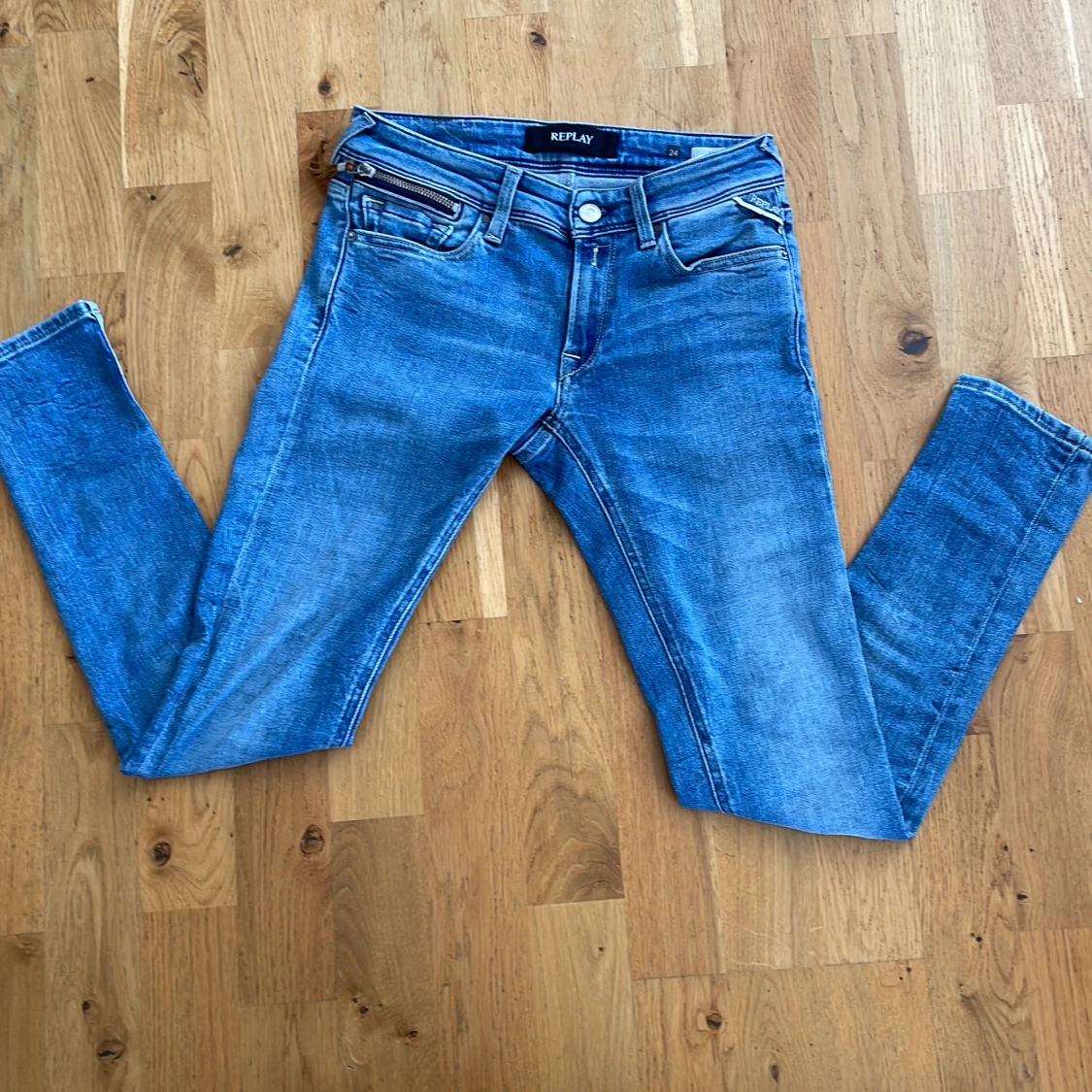 Replay skinny jeans i ljusblå denim - 3