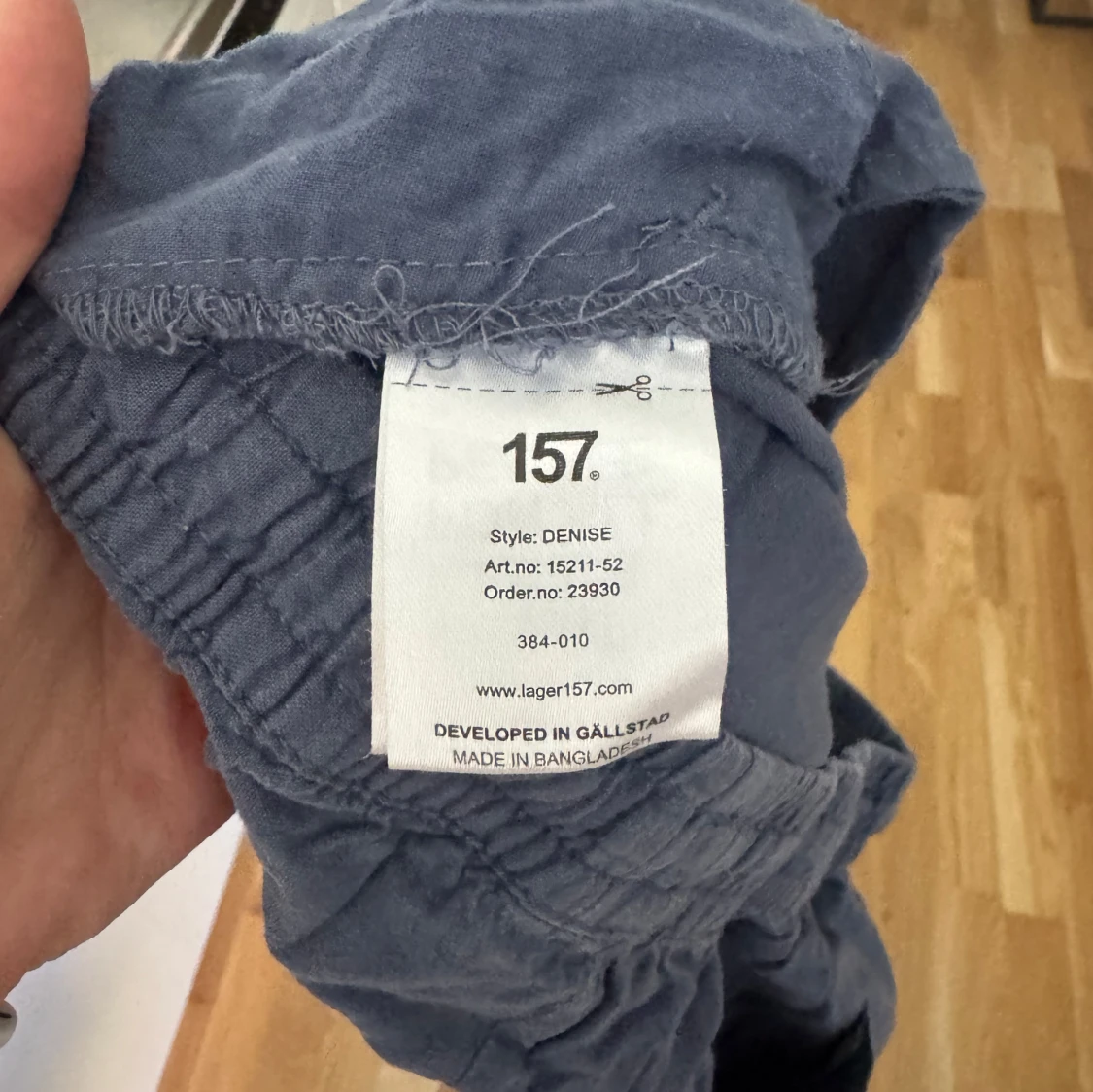 Blå linnebyxor från Lager 157 - 1