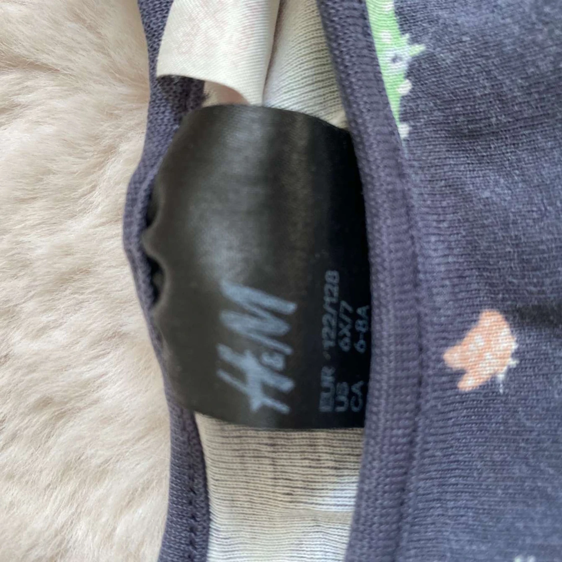 Mörkblå pyjamasbyxa med djurmotiv H&M - 1