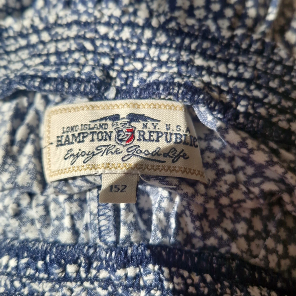 Blåa blommiga byxor  - 2