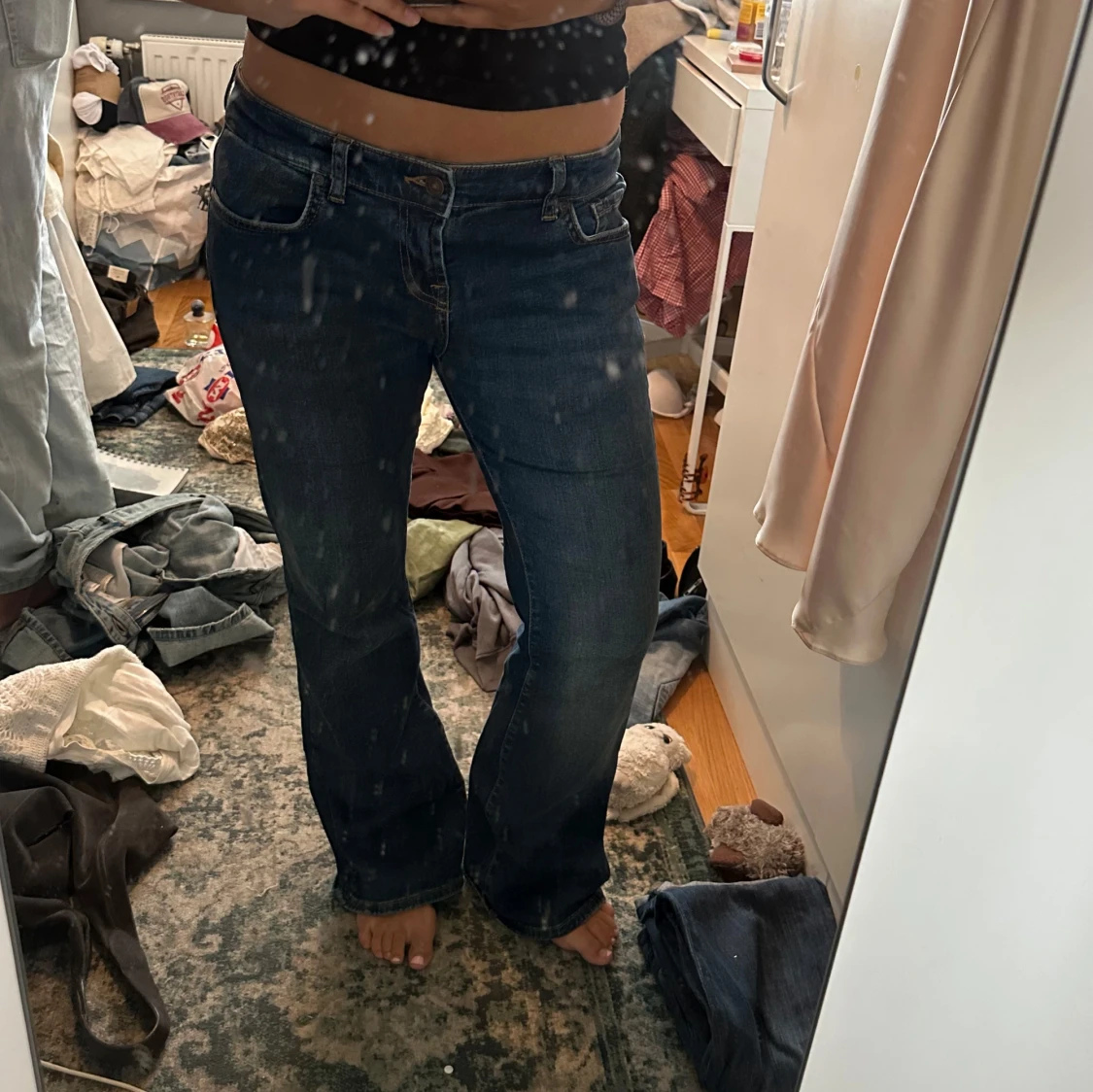 LTB Roxy blå flare jeans midwaist