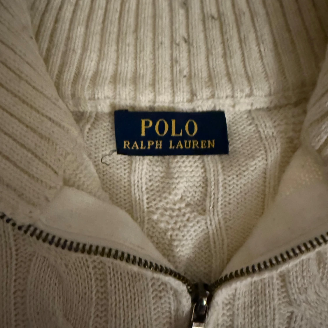 Vit stickad tröja från Ralph Lauren - 1