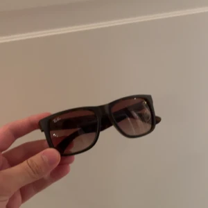 Bruna Rayban Justin - Riktigt snygga Rayban brillor i brun färg. Jätteschyssta om du är lite trött på boyfriend modellen. De är i fantastiskt skick, det enda är att ”skalmarna” är lite lösa, alltså att de fälls ihop /öppnas när du inte har på dig de. Men det kan fixas med en skruvmejsel! Vi kan diskutera priset om det innebär en snabb affär!