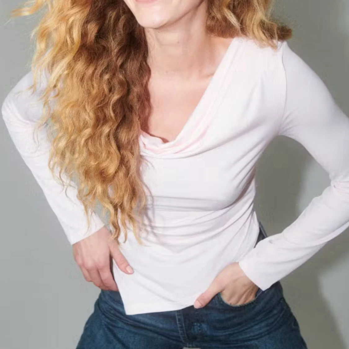 Ljusrosa omlottopp från Glamorous - 2