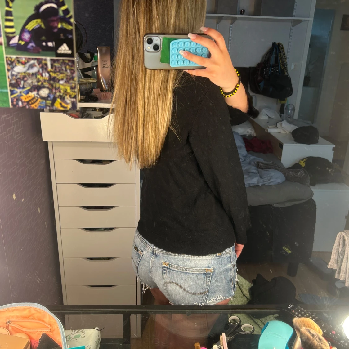 Svart basic stickad tröja - 1