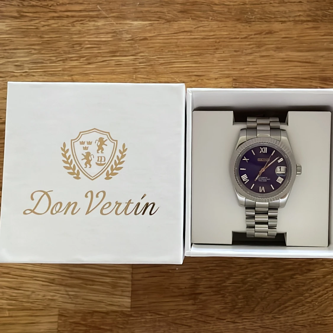 Blå Seiko Mod klocka