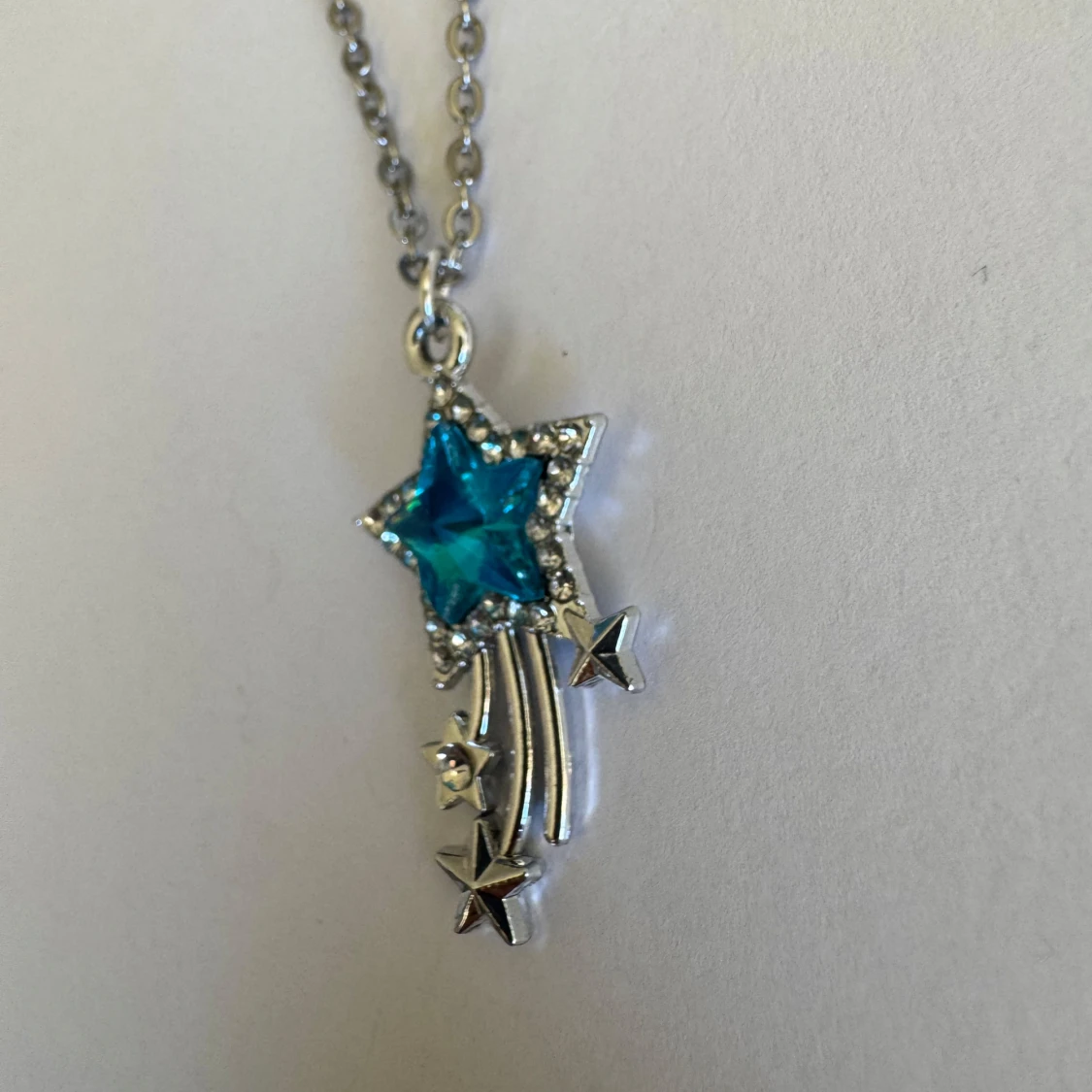 Silverhalsband blått stjärnfall - 2