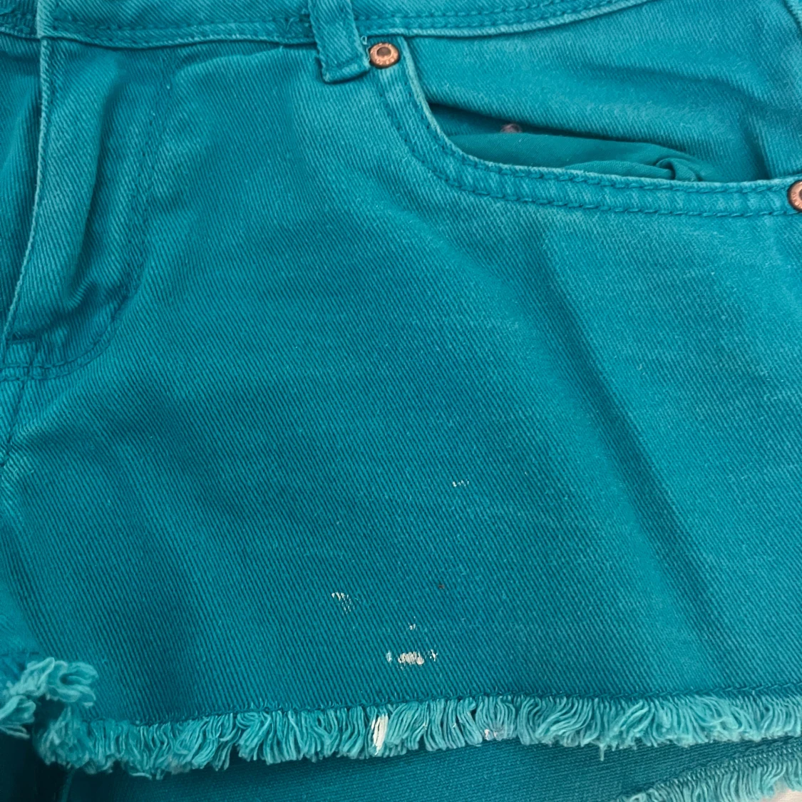Turkosa jeansshorts från Denim Co. - 2