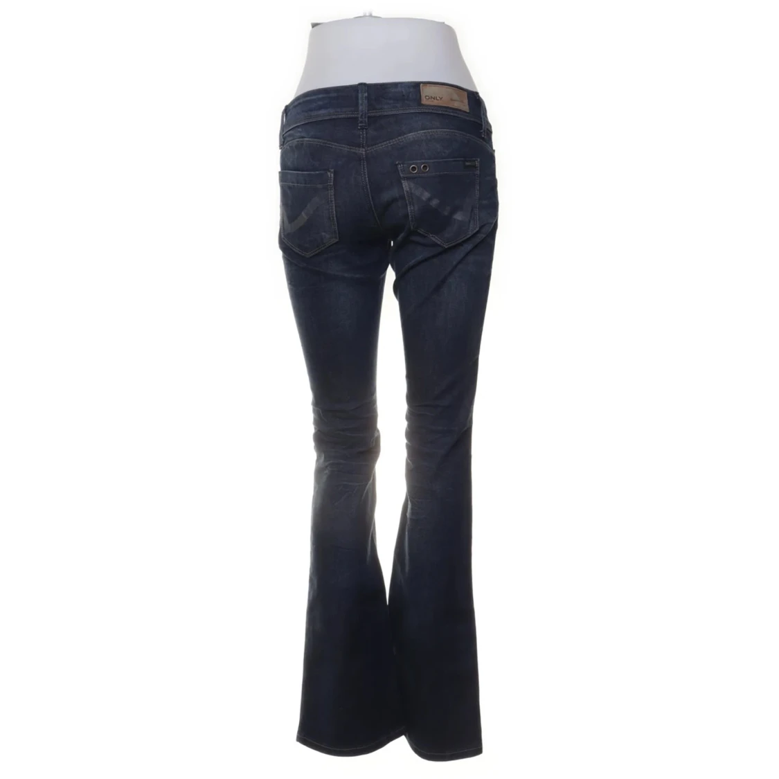 Mörkblå bootcut jeans  - 1