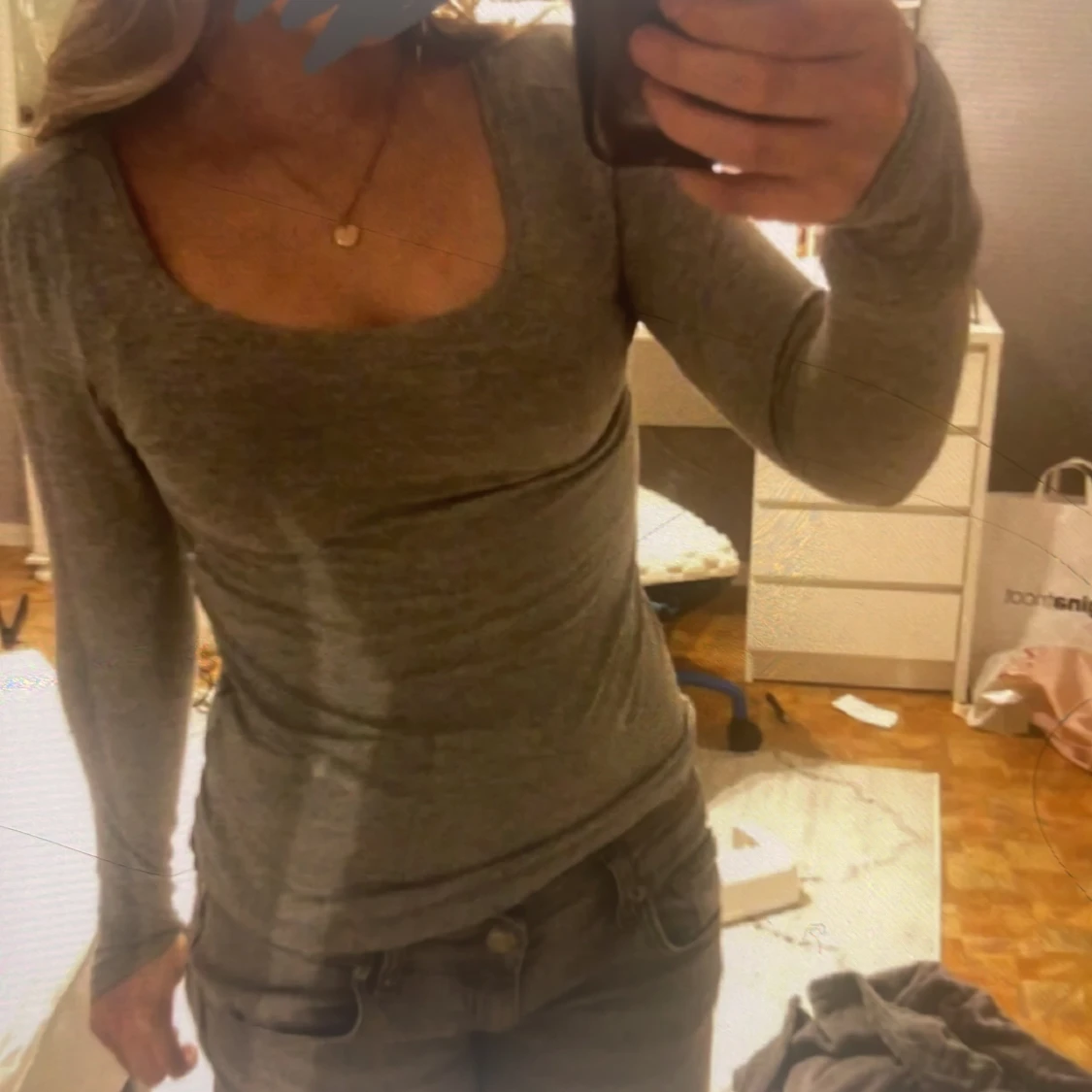 Grå långärmad topp från 157