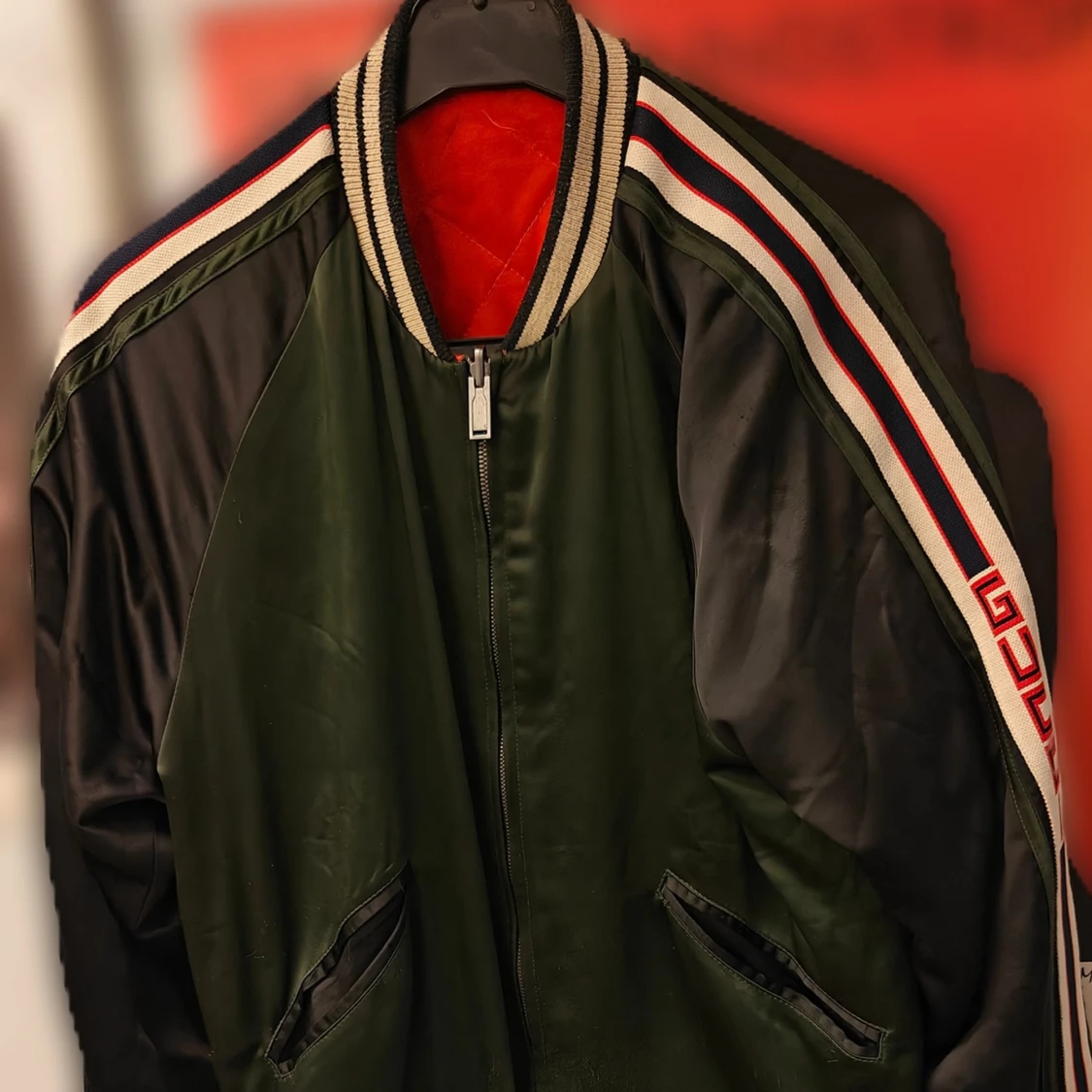 Grön/Orange jacka från Gucci - 1