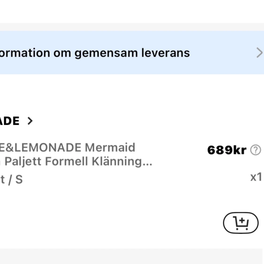 Svart paljettklänning från Love&Lemonade - 2