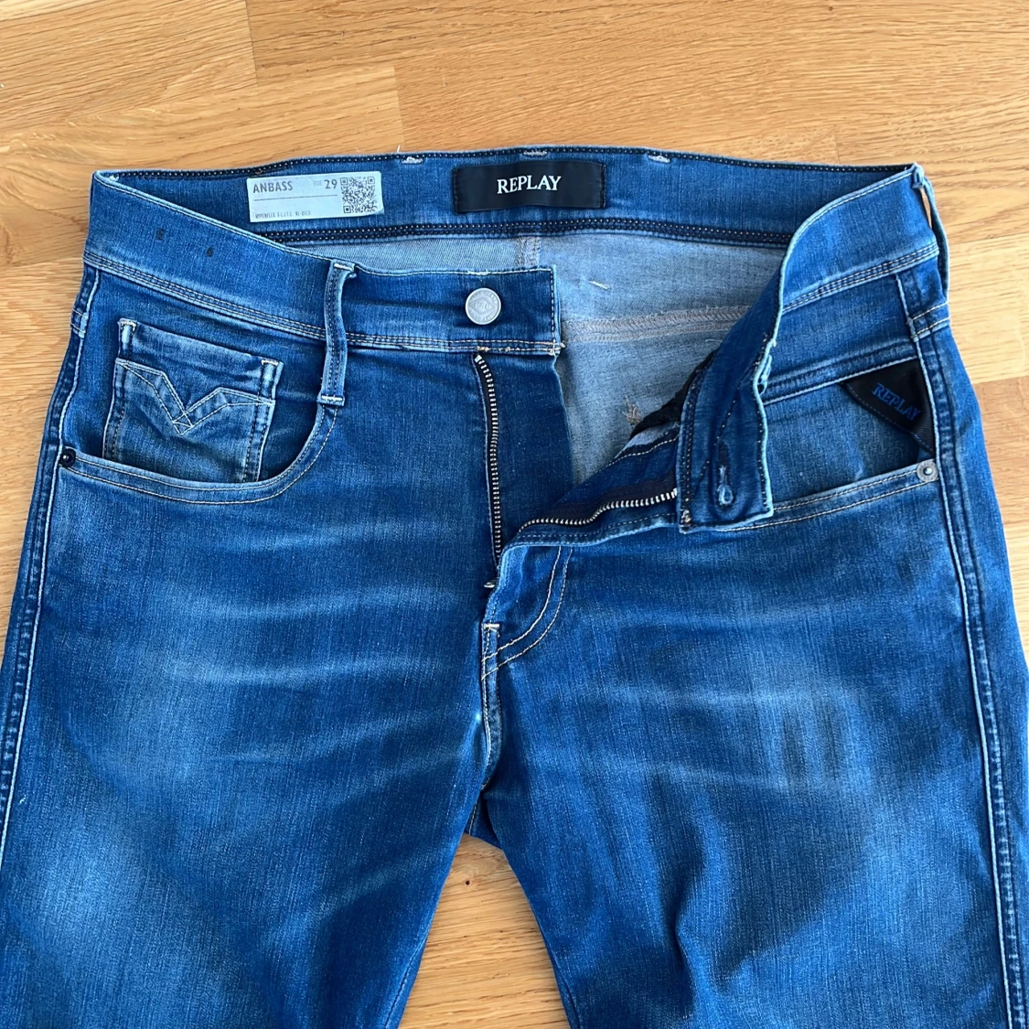 Blå Replay Anbass jeans  - 3