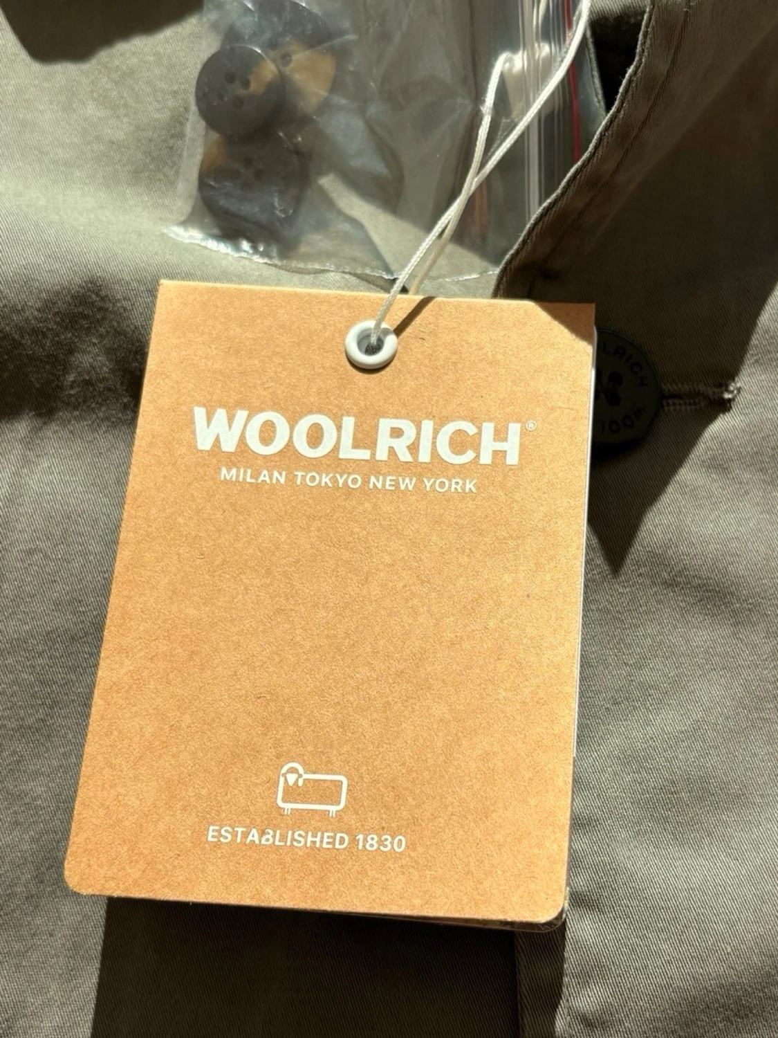 Olivgrön woolrich overshirt med fickor - 3