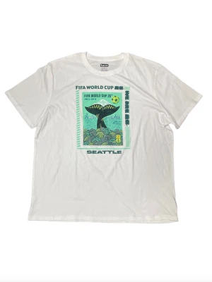 FIFA World Cup 2026 Seattle White Green Tshirt, XXL, Ny - FIFA World Cup 2026 Seattle White Green Tshirt- Ny