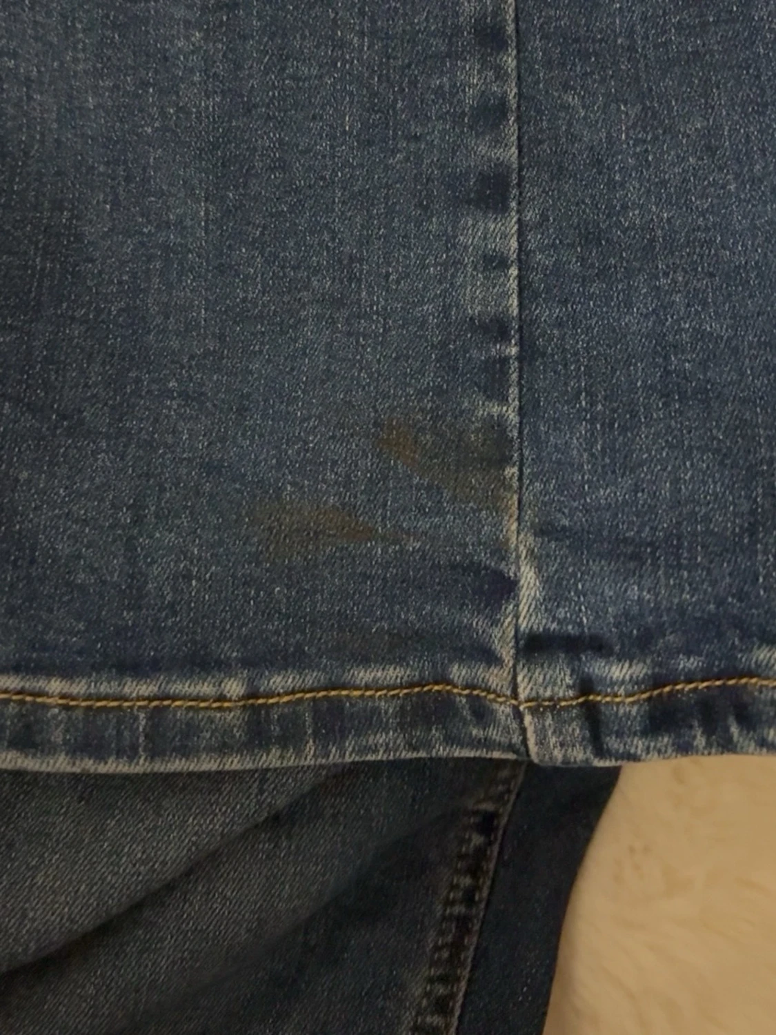 Blå bootcut jeans med låg midja - 4