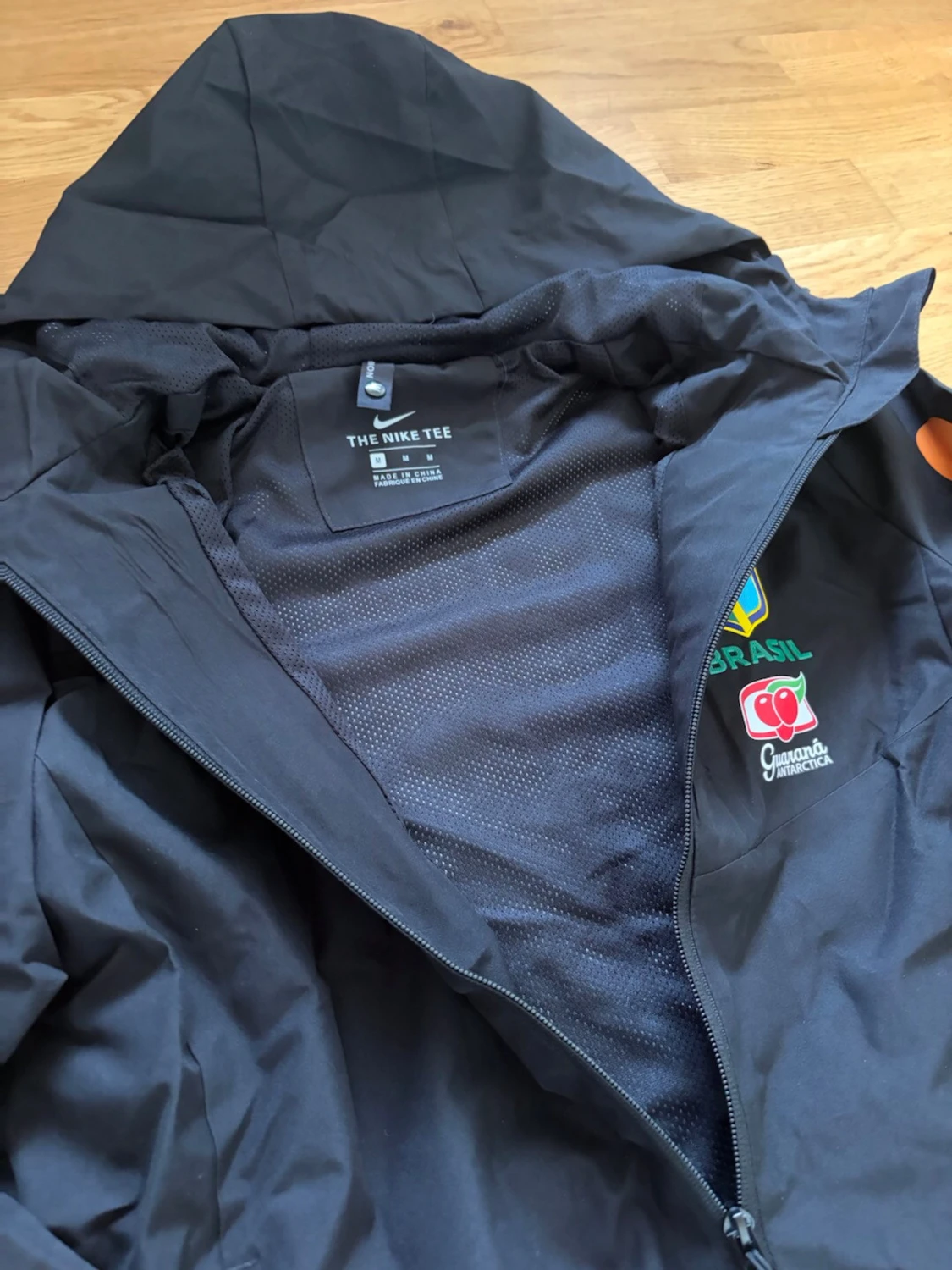 Svart Brasil Nike vindjacka med huva - 2