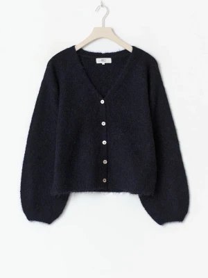 Mörkblå v-neck knitted cardigan - Använd en gång. Storlek xs. I mörkblå. 