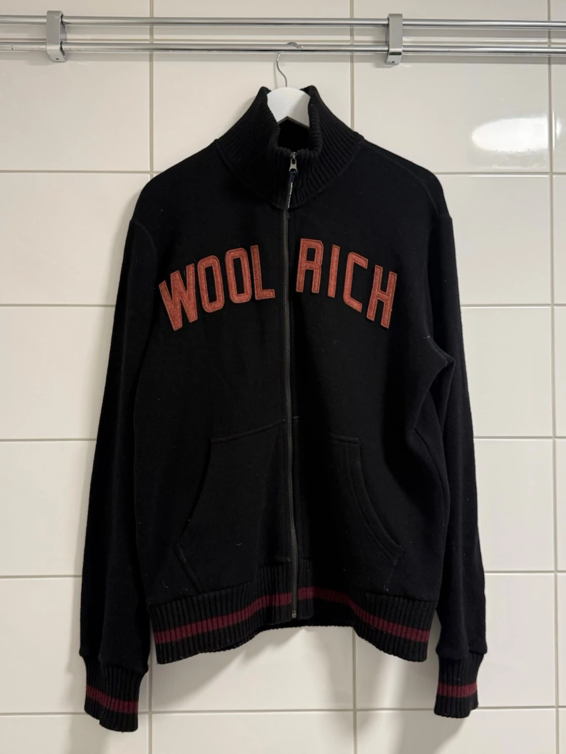 Woolrich zip- cardigan strorlek -L