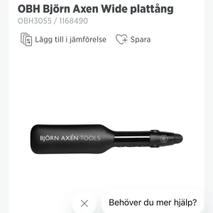 OBH Björn Axen Wide plattång - Säljer en OBH Björn Axen Wide plattång i svart. Den har breda plattor för effektiv styling och är perfekt för att snabbt få ett slätt resultat. Pris går att diskutera