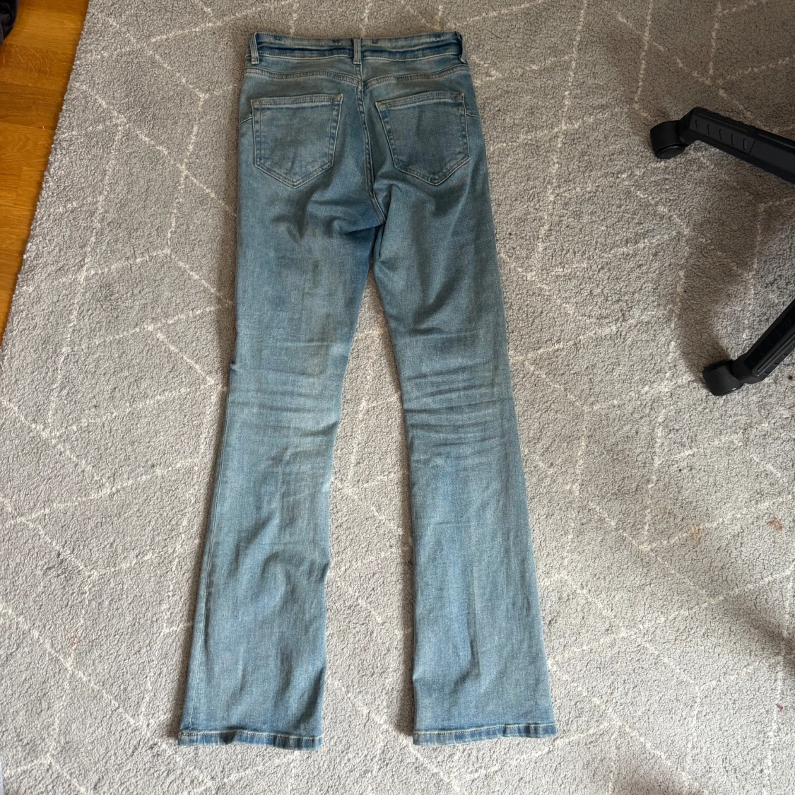 Blå bootcut jeans - 3