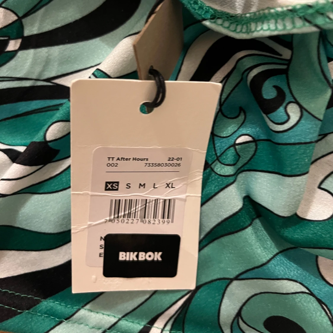 Grön mönstrad topp från Bik Bok - 2