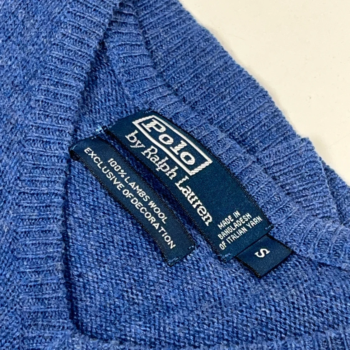 Blå v-ringad tröja från Polo Ralph Lauren - 3