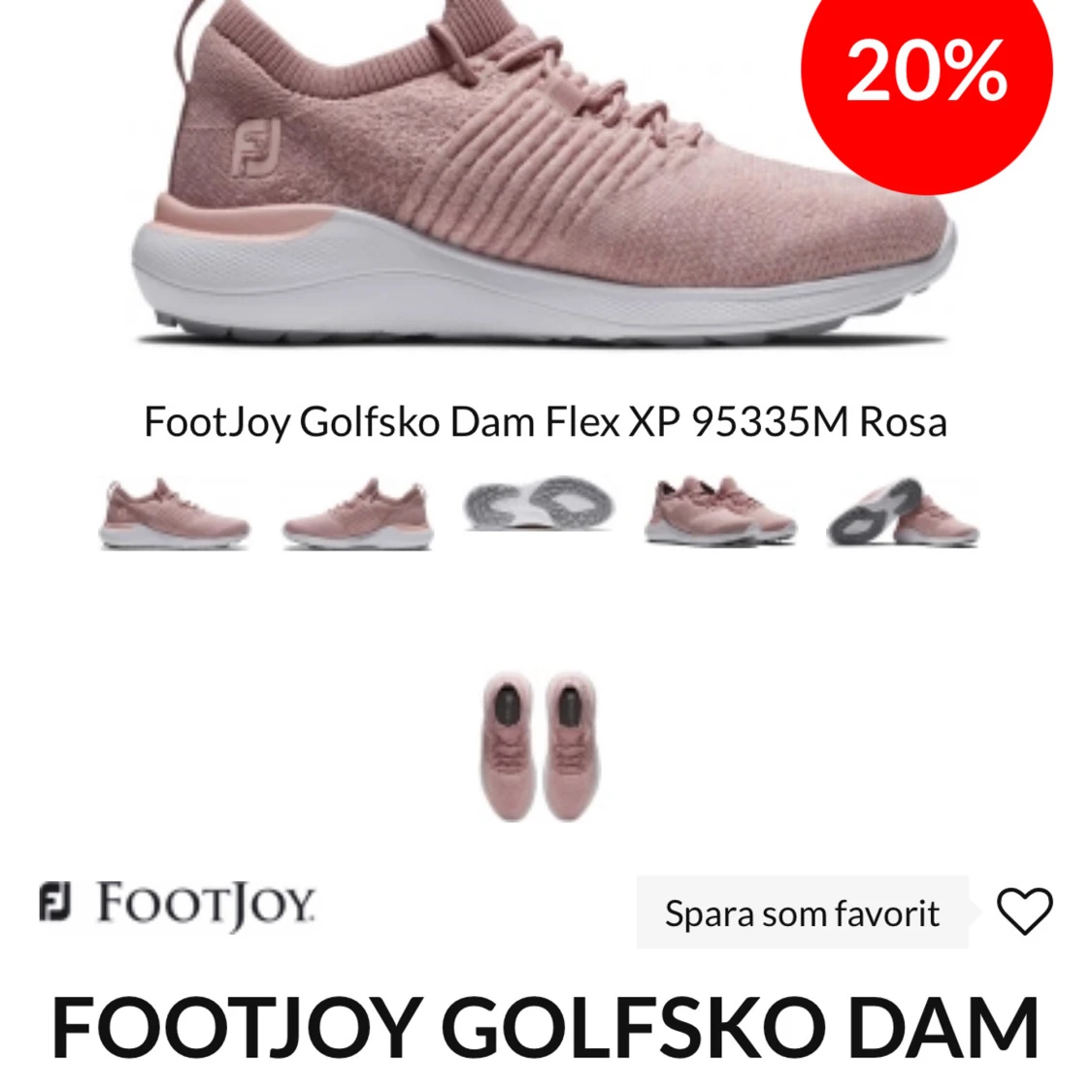Footjoy golfskor i nyskick! Stl 37