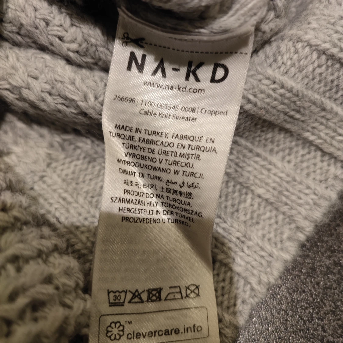 Grå stickad tröja från NA-KD - 3