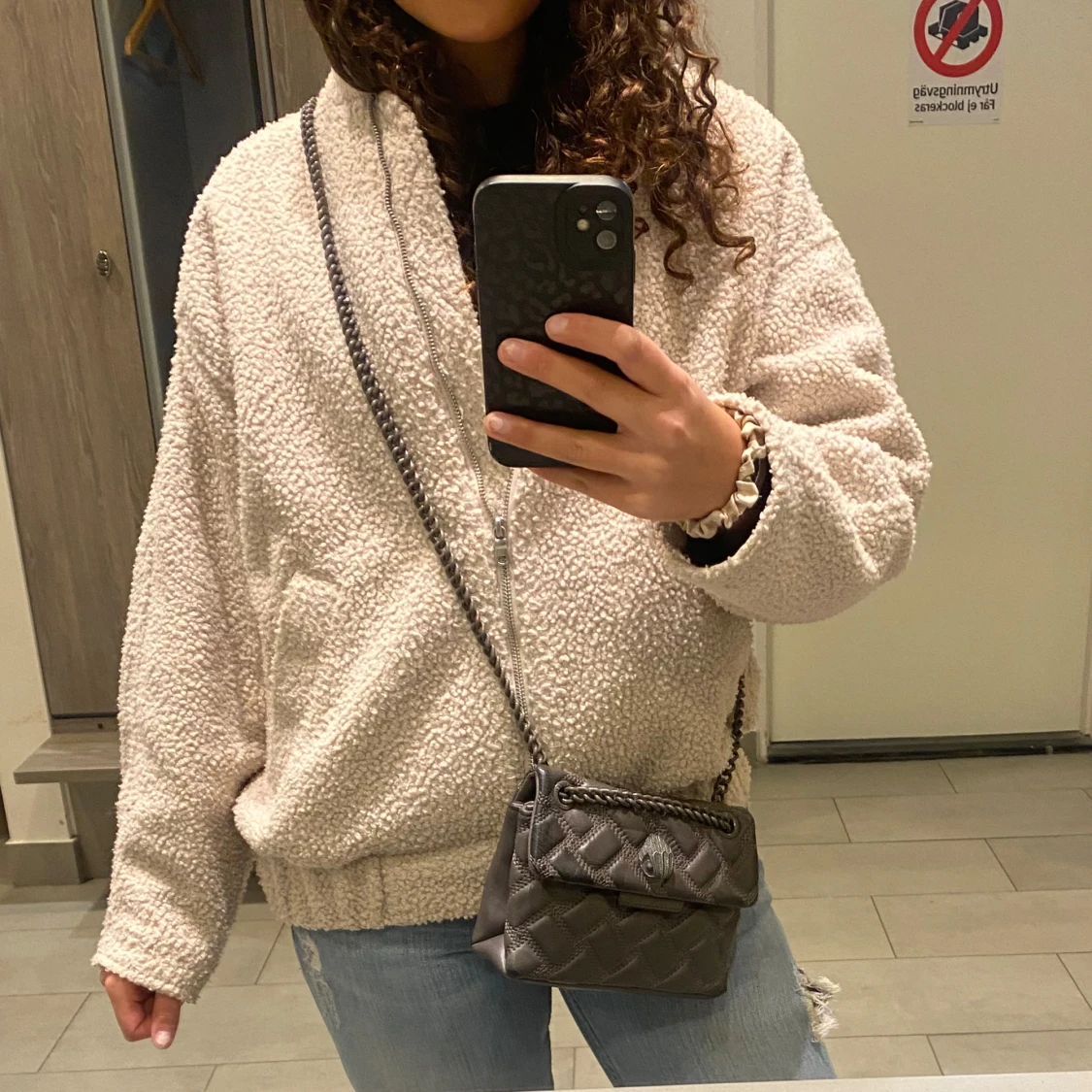 Beige teddyjacka - 1