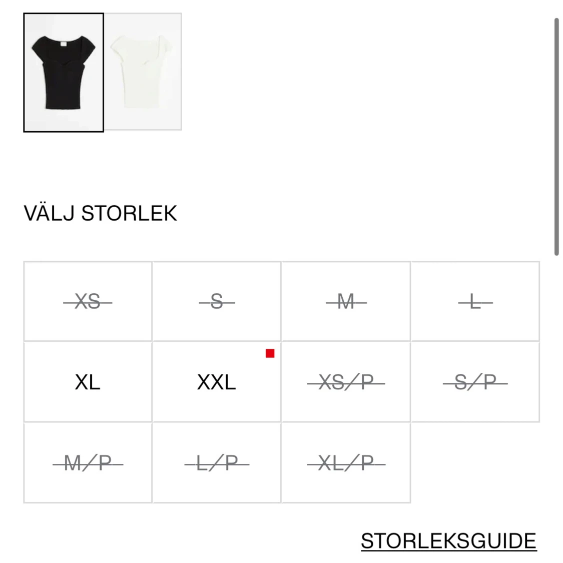 Svart ribbad topp - 90