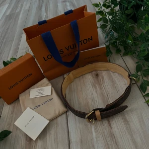Louis Vuitton hund koppel - Säljer ett elegant brunt hund halsband från Louis Vuitton med klassiskt monogrammönster. Halsbandet är i storlek M! Passar till större hundar som pitbull, American bulldog amstaff m.mm, skriv via frågor