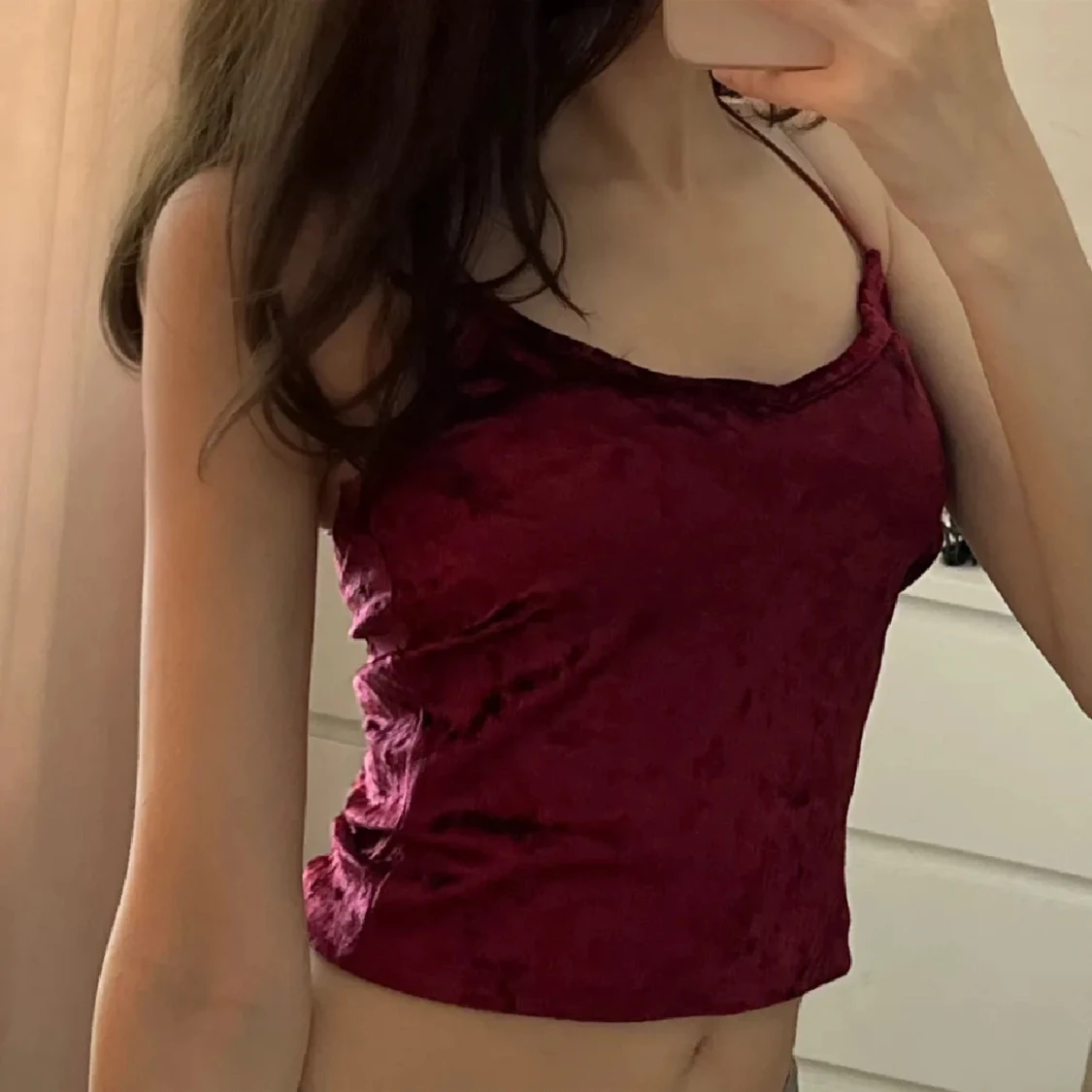 Vinröd sammetstopp - 1